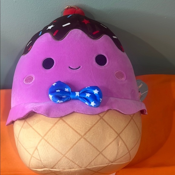 Vibrant Ice Cream Cone Squishable Plush Toy - Picture 5 of 5